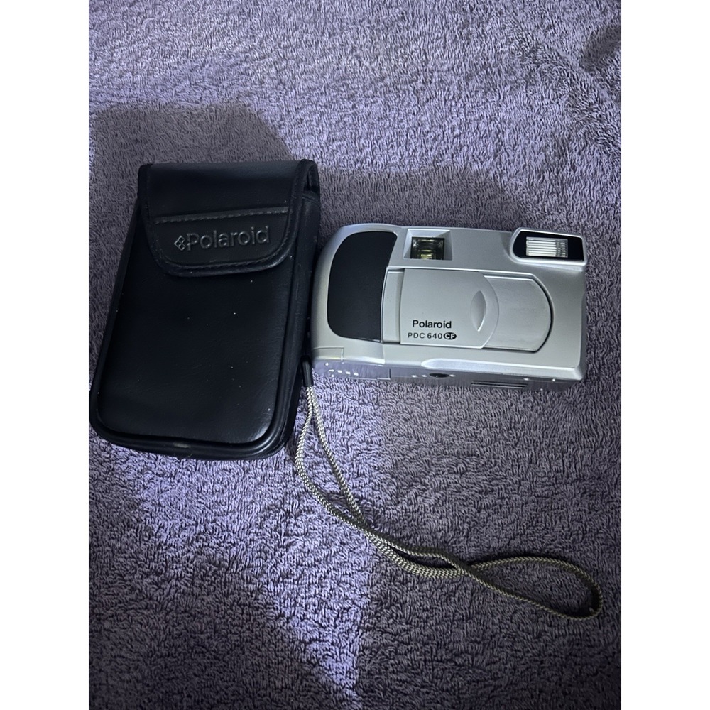 Polaroid PDC 640 CF Digital Camera Tested Working With Case
